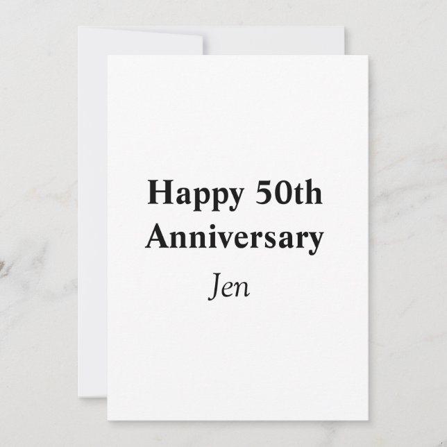 Anniversary add your name text image editable  invitation (Front)