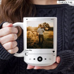 Anniversary Album Cover Photo & Name Modern Coffee Mug<br><div class="desc">This Coffee Mug Features a Album Cover design with Custom photo and Name. Best Anniversary Coffee Mug.</div>