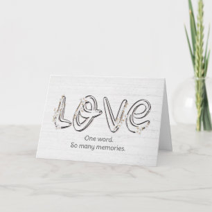 Anniversary Almond Blossom Love Text Card