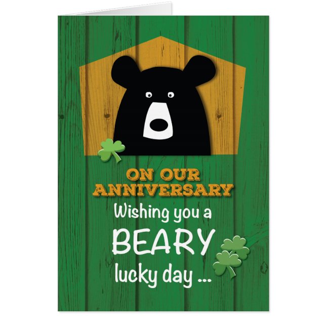 Anniversary Bear on St. Patrick's Day (Front)