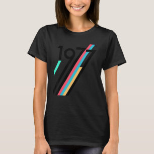 Anniversary Born In 1977 Born In 1977 Racing Strip T-Shirt