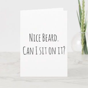 Anniversary boyfriend birthday card nice beard