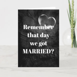 Anniversary Bubble Heart on Leather  Card