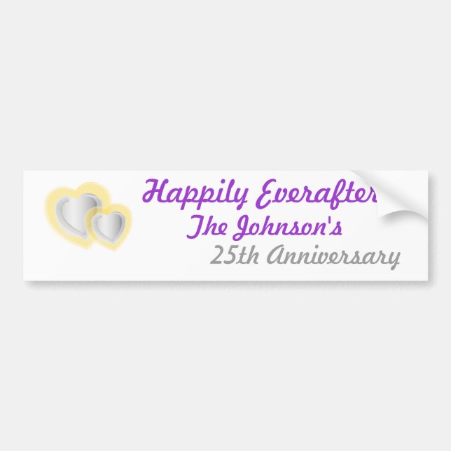Anniversary Bumper Sticker... - Customised Sticker (Front)