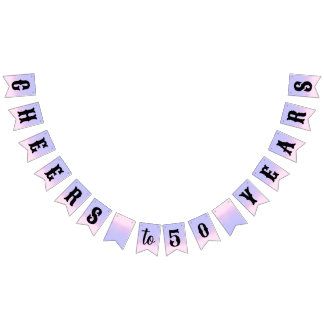 Anniversary bunting flags custom year
