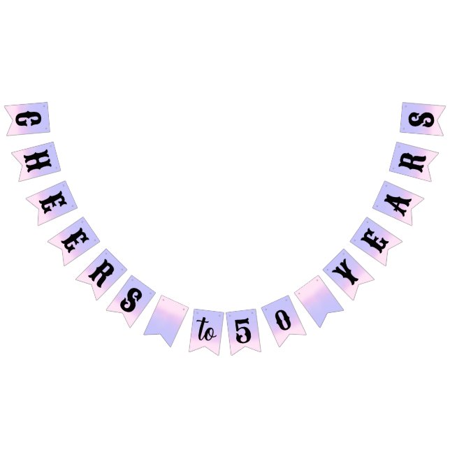 Anniversary bunting flags custom year (All)