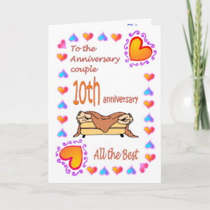 Anniversary card - 10th - feet