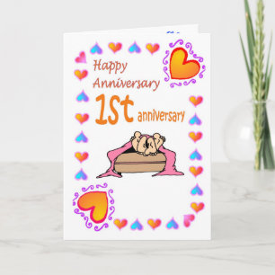 Anniversary card - 1st anniversary