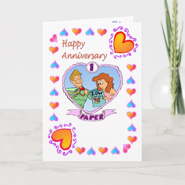 Anniversary card - 1st paper (Front)