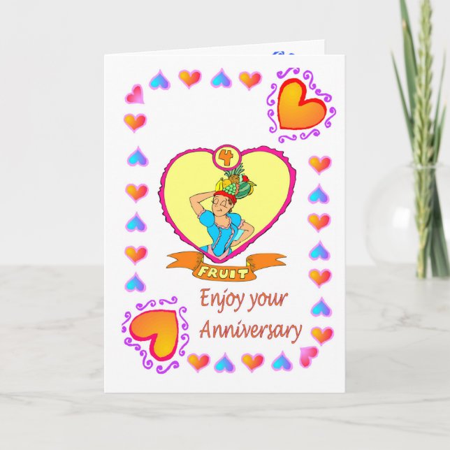Anniversary card - 4th fruit (Front)