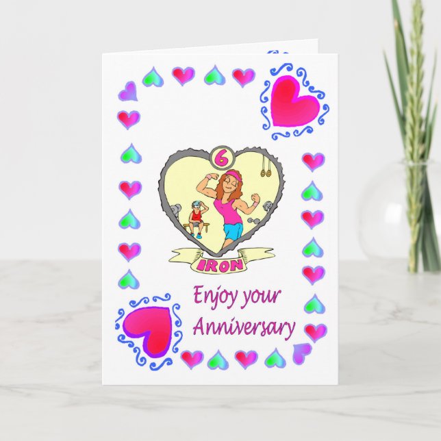 Anniversary card 6th iron (Front)
