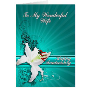 Anniversary card for a wife