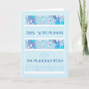 Anniversary Card in Lt. Blue, 35th.