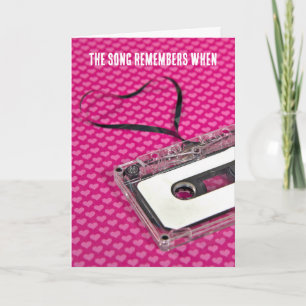 Anniversary Cassette Tape Heart Card