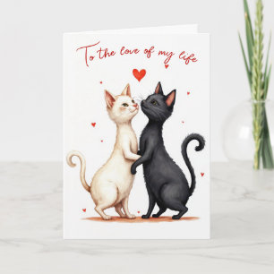 Anniversary Cats Slow Dancing Card