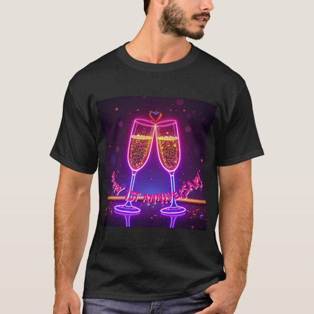 Anniversary Celebration Cheers Mens Tshirt  (Front)