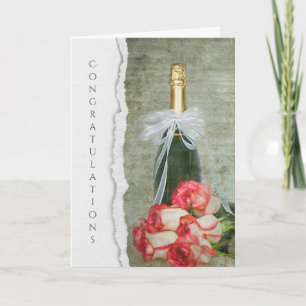 Anniversary Champagne Roses Card