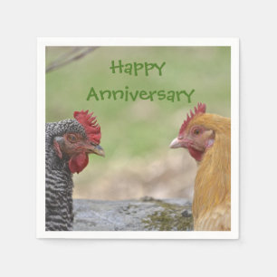 Anniversary Chicken Napkins