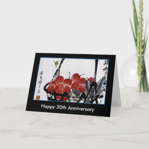 Anniversary, chinese painting card