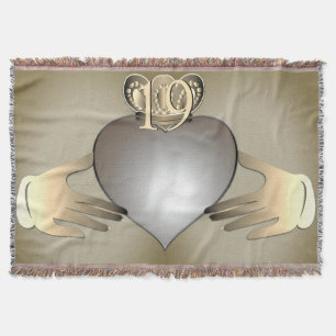 Anniversary Claddaugh PhotoThrow Blanket