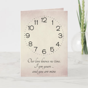 Anniversary Clock with No Hands   Card