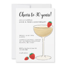 Anniversary Cocktail Party Invitation