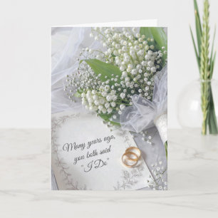 Anniversary Congratulations Lily of the Valley Card