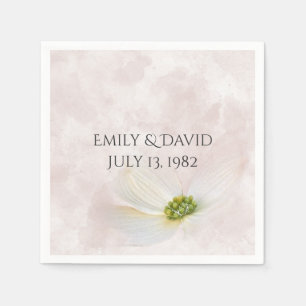 Anniversary Cosmos Flower Napkin