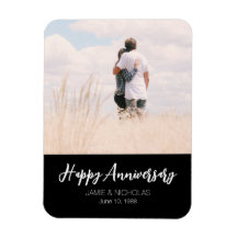 Anniversary custom photo modern stylish wedding