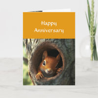 Anniversary Cute Fun Nuts About You Squirrel