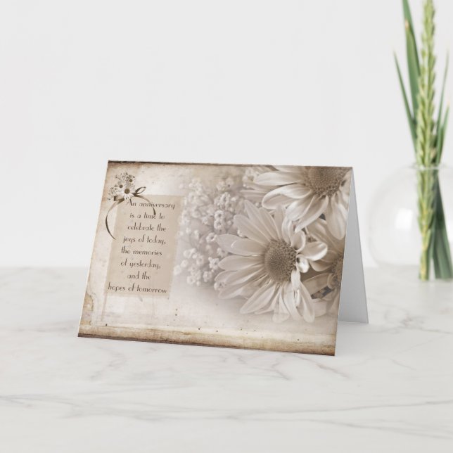 Anniversary Daisies Card (Front)