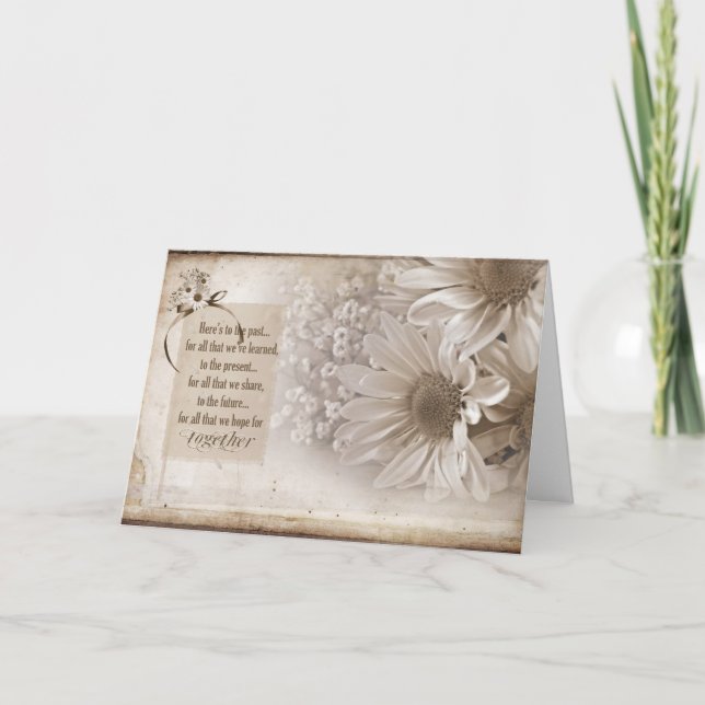 Anniversary Daisy for Spouse Card (Front)