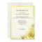 Anniversary dinner invitation with yellow roses