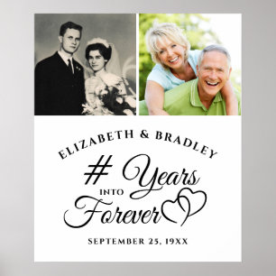 Anniversary Elegant Years into Forever 2 Photos Poster