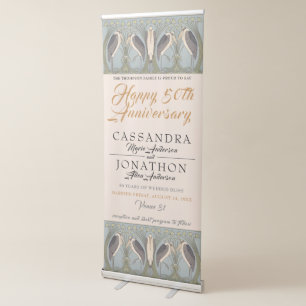 Anniversary Event Vertical Banner Sign- Interior