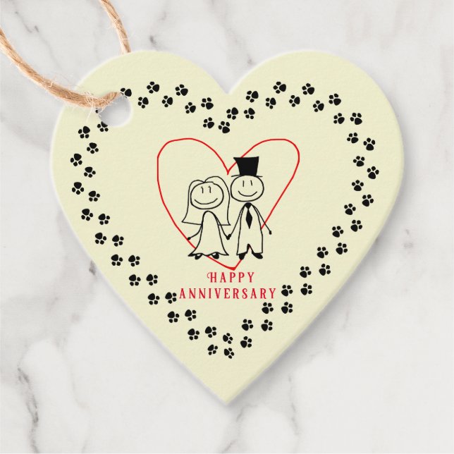 Anniversary Favour Tags (Front)