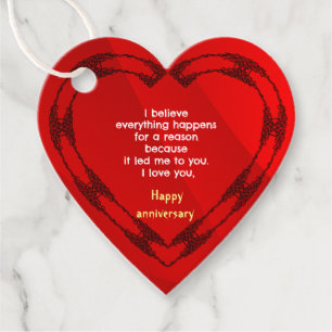 Anniversary Favour Tags