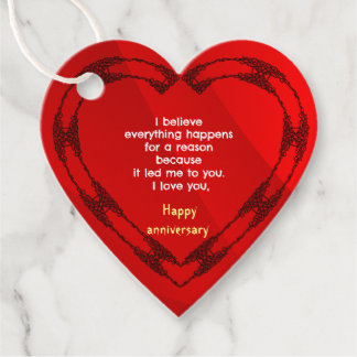 Anniversary Favour Tags