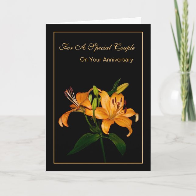 Anniversary For A Special Couple Card (Front)