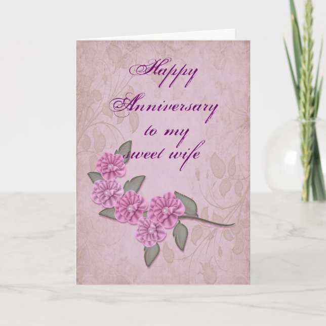 Anniversary for wife Card (Front)