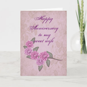 Anniversary for wife Card