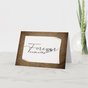 Anniversary Forever on Curled Paper Card