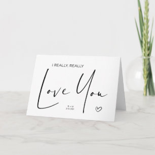 Anniversary Gift for Husband Love You Valentines Card