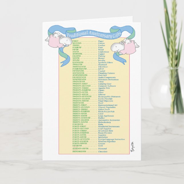 ANNIVERSARY GIFTS Boynton Card (Front)