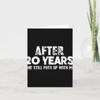 Anniversary Gifts For Husband - Funny T-shirt 20 Y