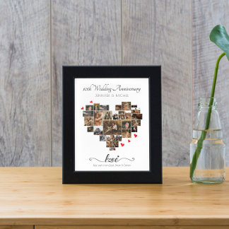 ANNIVERSARY HEART COLLAGE POSTER AND PRINT