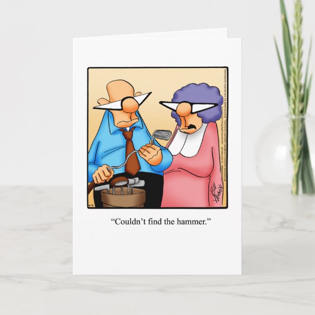 Anniversary Humour Greeting Card For Him (Front)