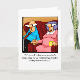 Anniversary Humour Greeting Card For Him