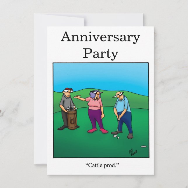 Anniversary Humour Party Invitations "Spectickles" (Front)