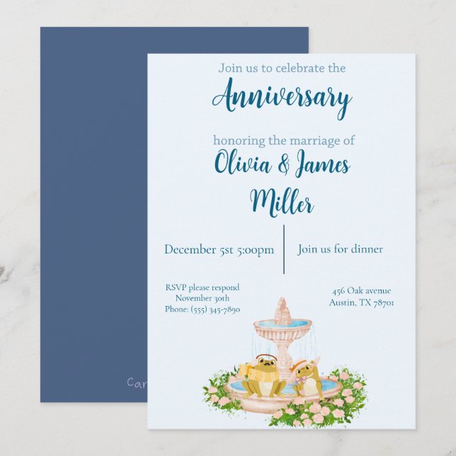 Anniversary invitation (Front/Back)